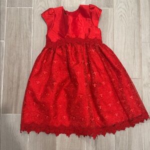 Laura Ashley Vibrant Red Girls Dress